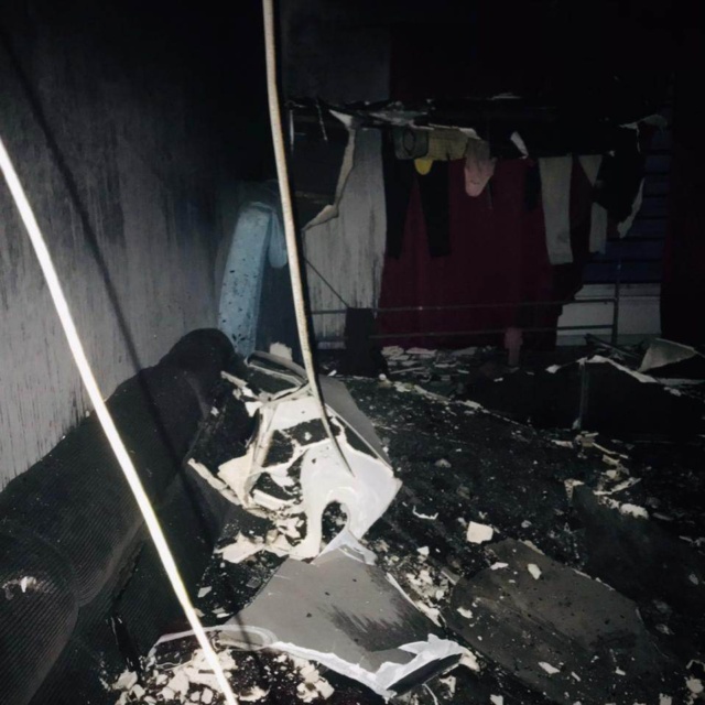 woningbrand — Overblijselen